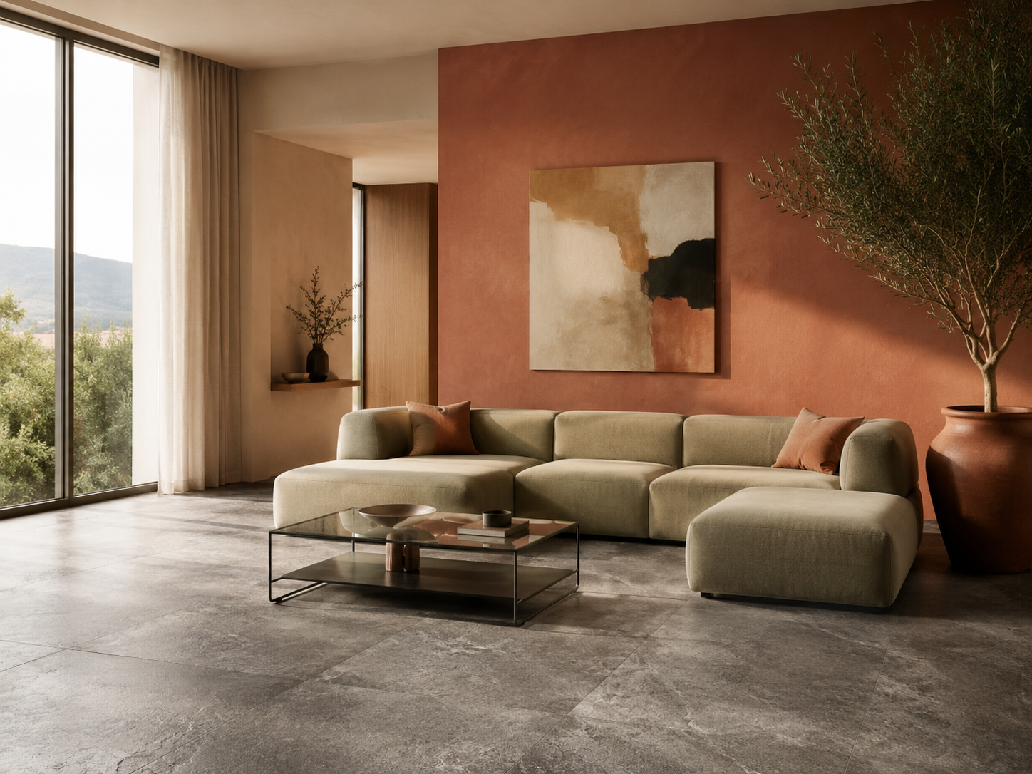Керамогранит под мрамор Alpine Floor 1