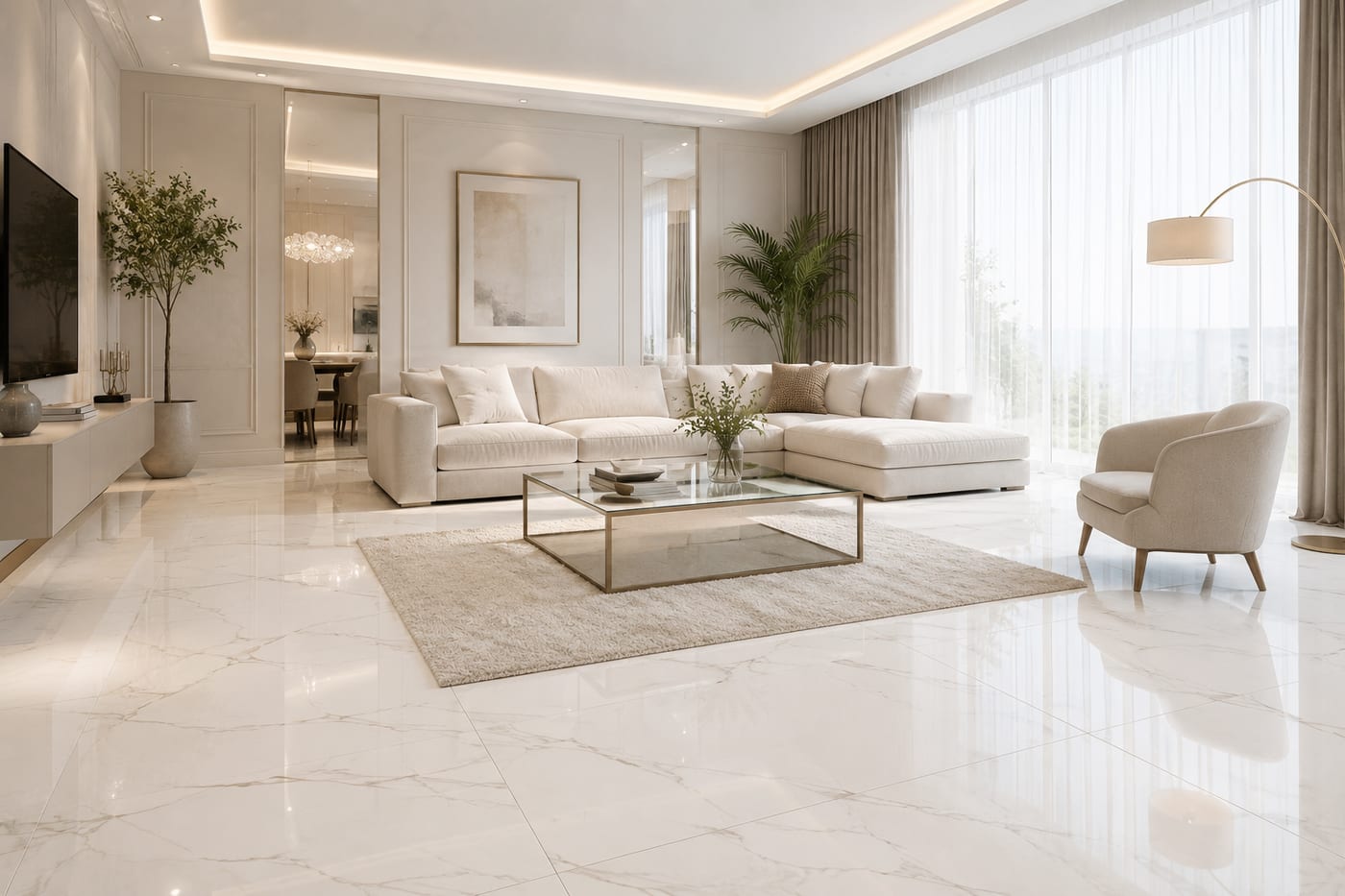 Керамогранит светлый Alpine Floor 2